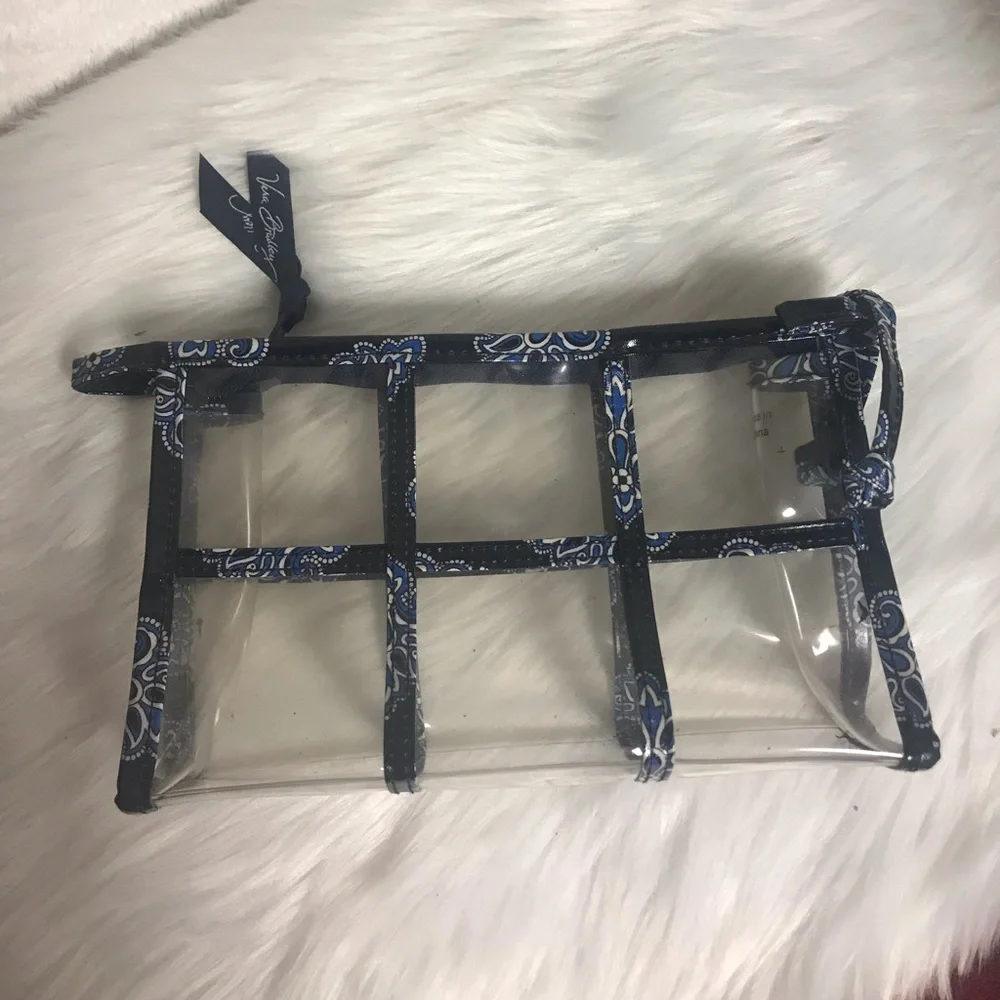 Vera Bradley cosmetics clear pouch - Picture 3 of 4